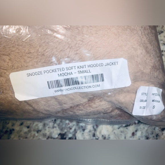 NIB HYFVE HYFVE HYFVE SNOOZE POCKETED SOFT KNIT HOODED JACKET🧥-MOCHA🤎, S, BNIB - Picture 7 of 7